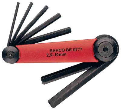 Foldesett BE-9777 sekskant Bahco 2.5-10mm metrisk