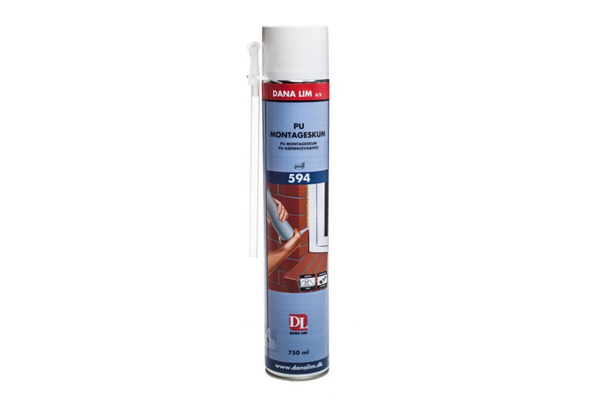 Monteringsskum Dana 594 PU Prof - Monteringsskum PU 594 Dana Lim 750ml