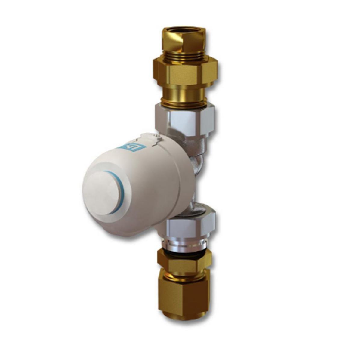 Termostatventilsats, LK - 16x2-1/2". 24V Termostatventil sats mini (NO). LK Gulvvarme
