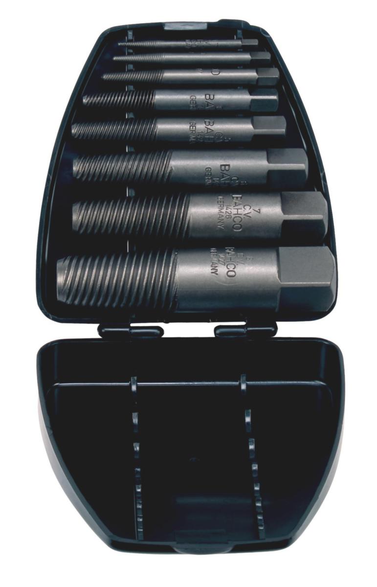 Skrueuttrekkersett Bahco M3-45 8 deler - Skrueuttrekkersett 1435/8 Bahco M8-M45 8 deler