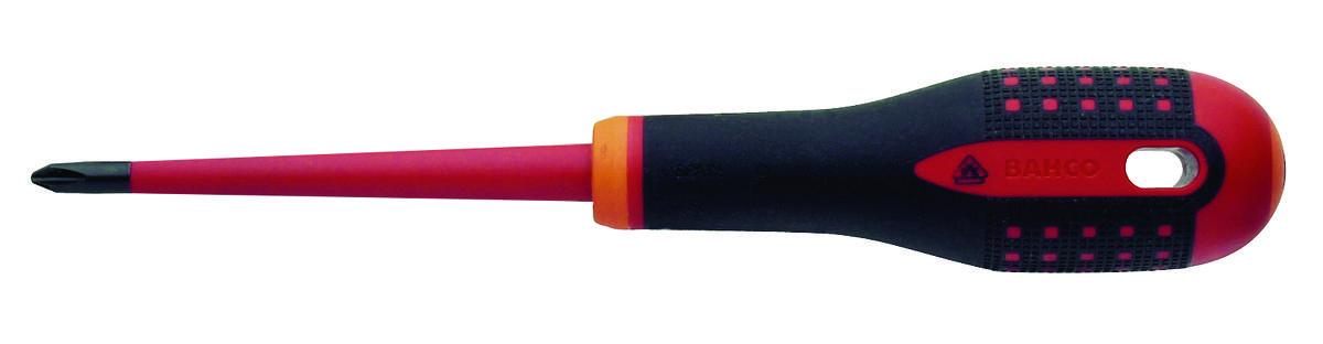 Skrutrekker Bahco PH Slim 1000V - Skrutrekker BE-8620SL Slim VDE Bahco 100mm PH2 1000V