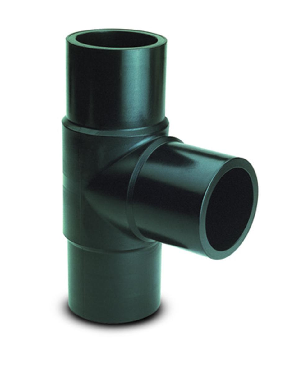 T-rør lang 90º PE100-RC TREL, GPA - 200-90 mm t-rør 90° lang ende PE 100-RC SDR 11