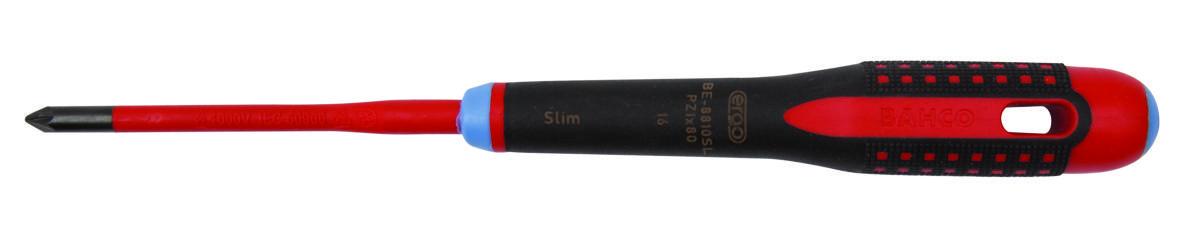 Skrutrekker Bahco PZ Slim 1000V - Skrutrekker BE-8820SL Slim VDE Bahco 100mm PZ2 1000V