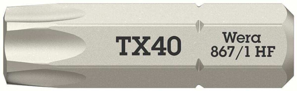Bits Wera 867/1 TX HF - Bits 867/1 Torx HF Wera TX40 25mm