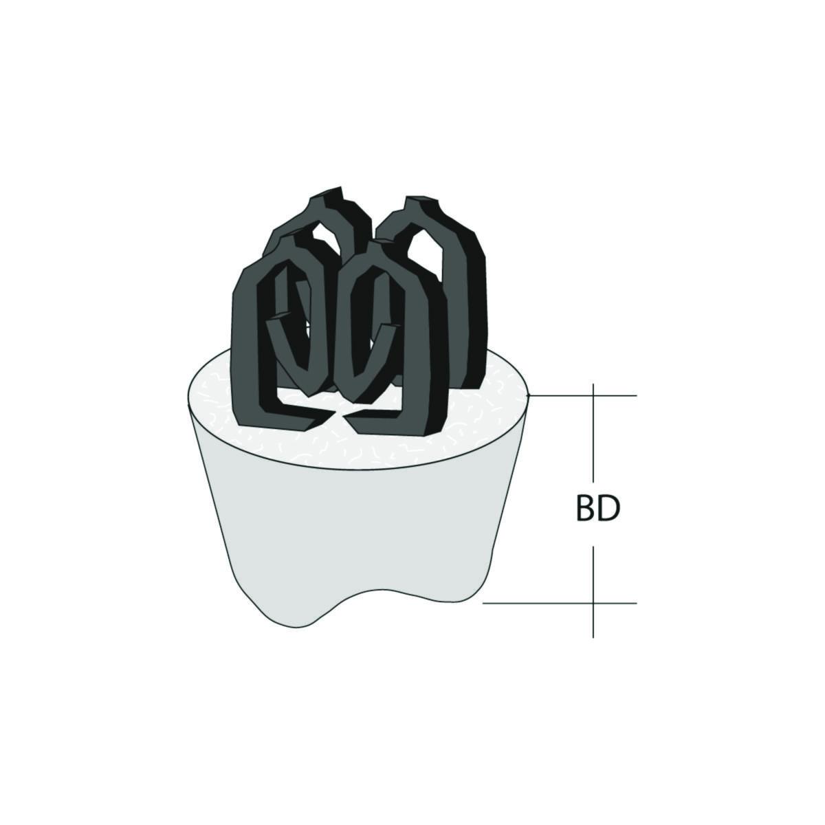 Betongstol m/klips 6-12 mm jern GB 3-P K2 - Betongstol m/klips 6-12 mm Jern GB 3-P Høyde 50mm