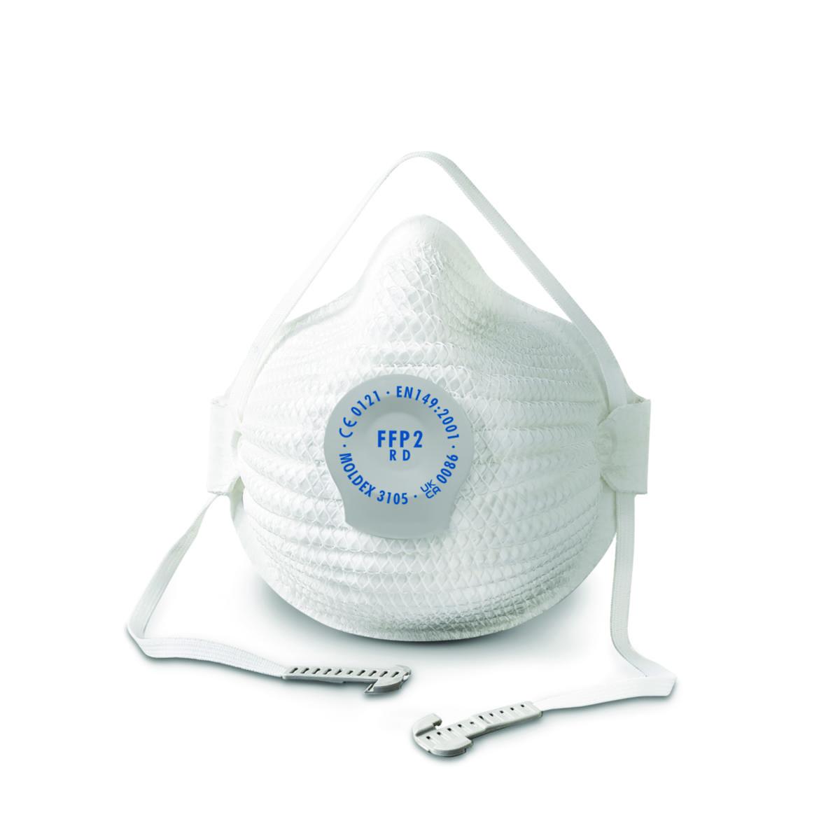 Støvmaske Moldex AIR P2 - Støvmaske Moldex 3105 Air FFP2 R D med ventil str M/L