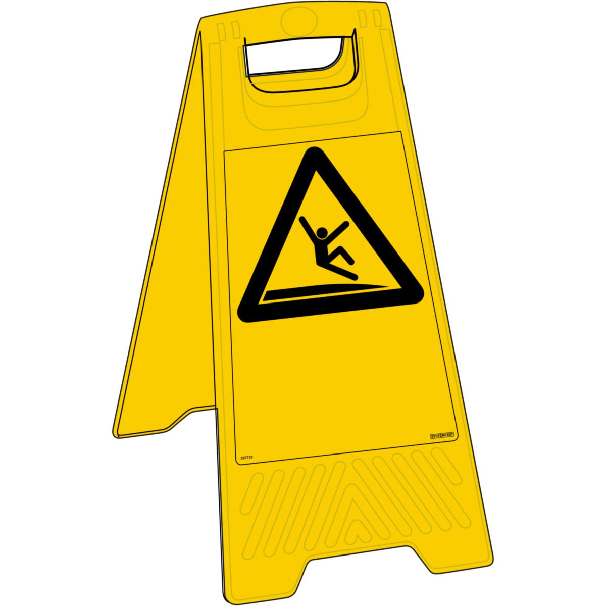Gulvskilt Systemtext "Sklifare" - Sklifare Gulvskilt Systemtext 300x620 mm Plast
