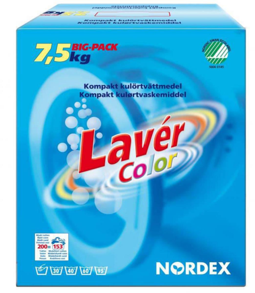 Vaskemiddel Lavér Color - Vaskemiddel Laver Color Nordex 7.5kg