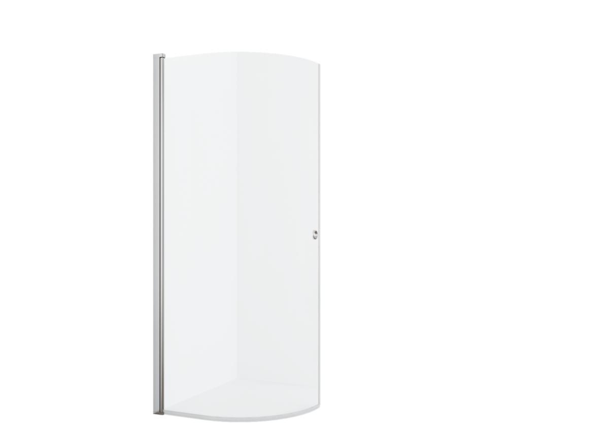 Dusjdør D-formet Vivo krom/klar, a-collection - a-coll Vivo U/fri dusjdør B80 krom/klar sikkerhetsfilm
