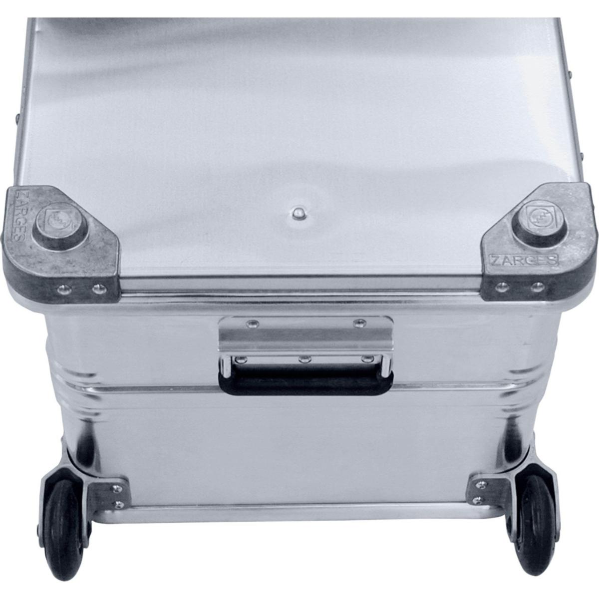 Hjulsett for Zarges Eurobox - Hjulsett Aluminiumskasse lang Zarges hjørnemontert 40738