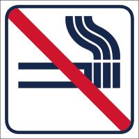 Dekal Systemtext Piktogram Røyking forbudt