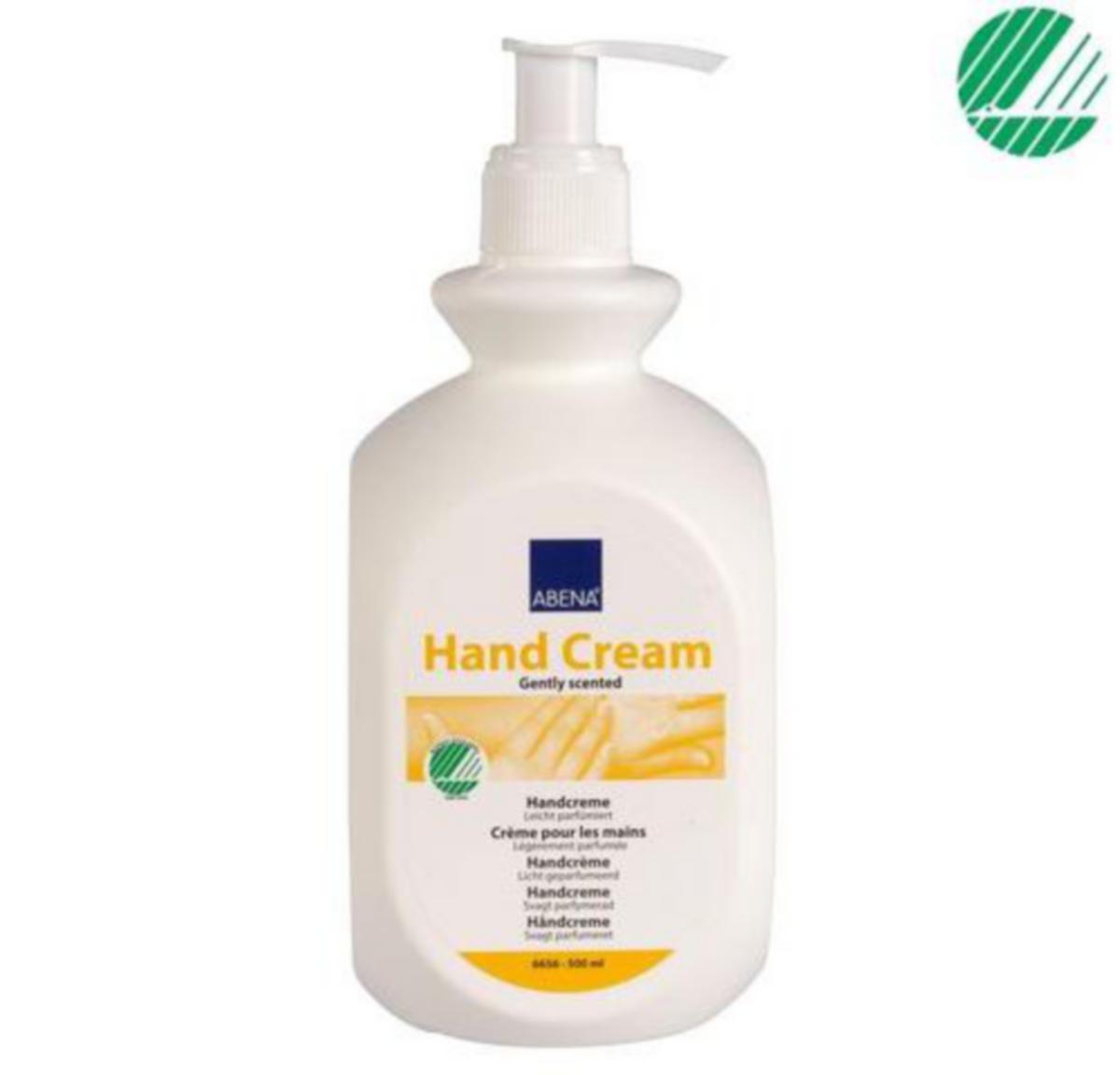 Håndkrem ABENA® u/farge og parfyme - Håndkrem u/farge og parfyme Abena m/pumpe 24%fett 500ml