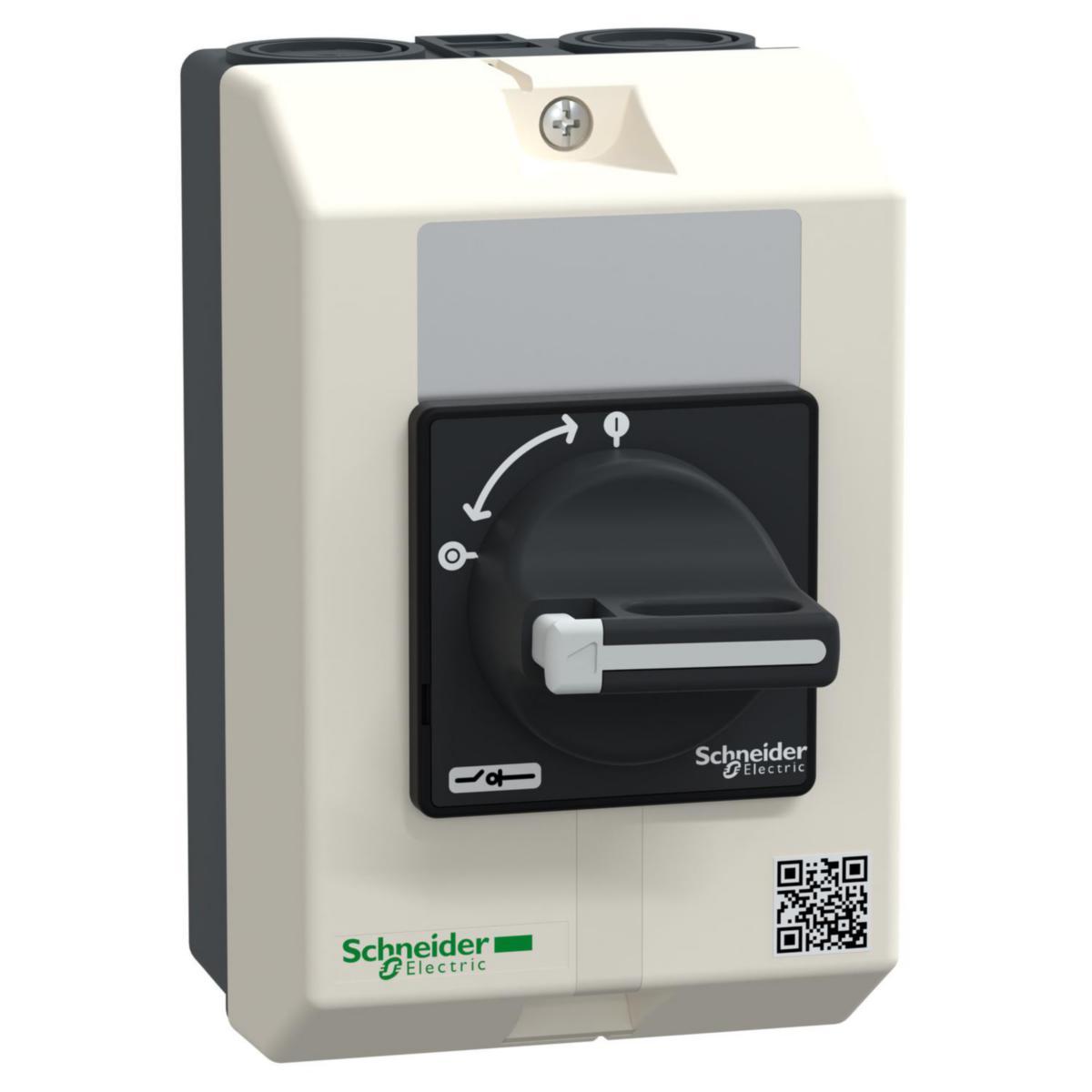 Kapsling Schneider til Vario - Kapsling 3P Hovedbryter Sort