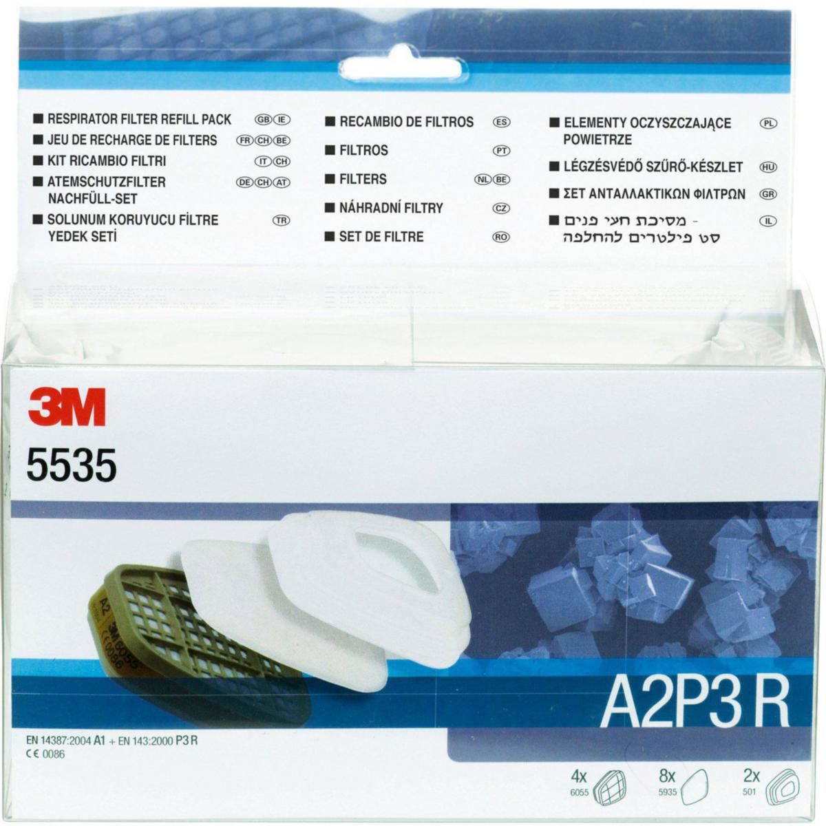 Partikkelfilter 3M™ 5535 A2P3 R - Partikkelfilter 3M 5535 A2P3 R