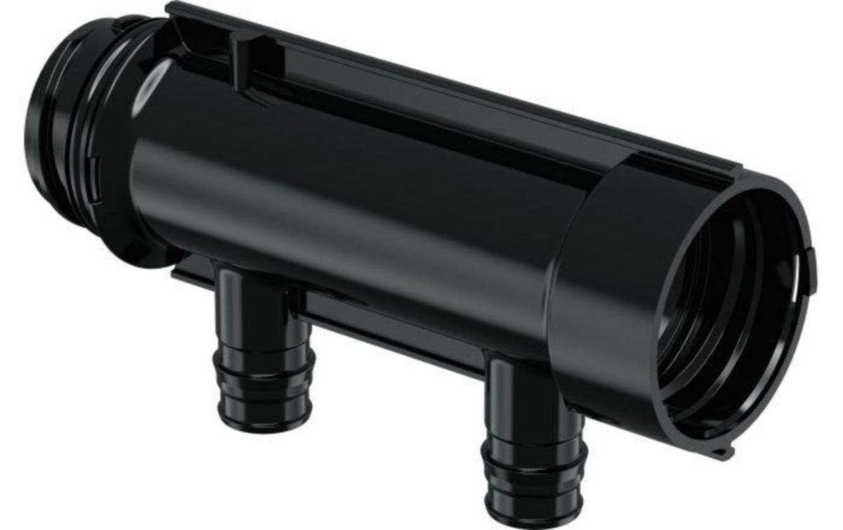 Fordeler Aqua Plus Q&E PPM, Uponor - 2x16 mm fordeler Q&E PPM 1" Aqua Plus c/c 50mm. Uponor