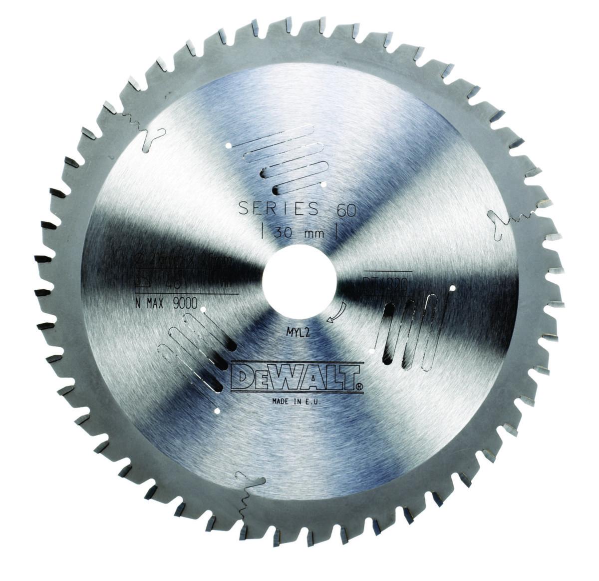 Sirkelsagblad Dewalt serie 60 HM - Sirkelsagblad DT4320 Extreme DeWalt Ø216X30mm 48T