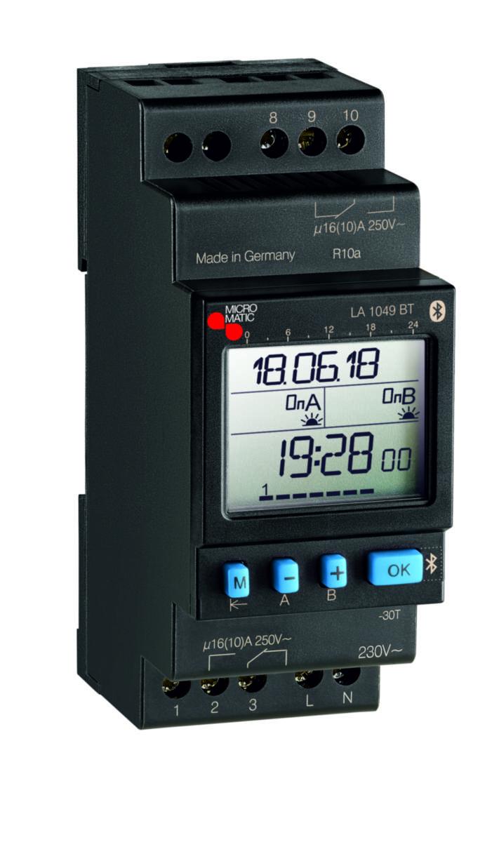 Elektroniske døgn og ukeur Micro Matic/Function MM7596 - Elektr. astrour MM7596 230V 2-kanaler for DIN skinne