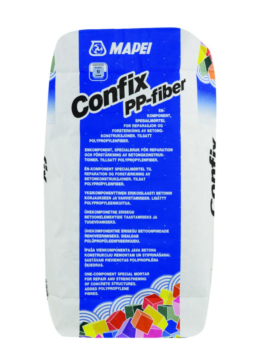 Reparasjonsmørtel Mapei Confix m/PP - Reparasjonsmørtel Confix m/PP Mapei 25kg sekk m/PP fiber