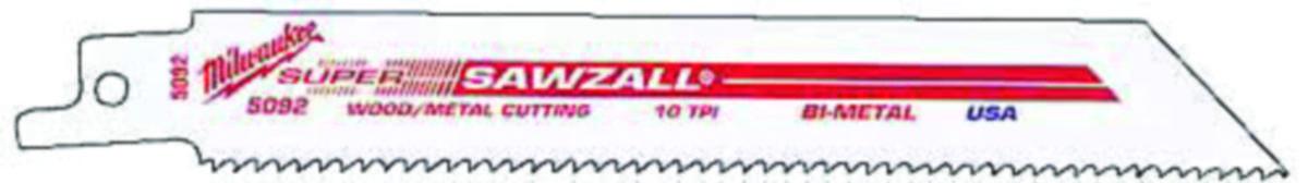 Bajonettsagblad Milwaukee Universal - Bajonettsagblad Sawzall Milwaukee 150mm TPI10/14 50pk