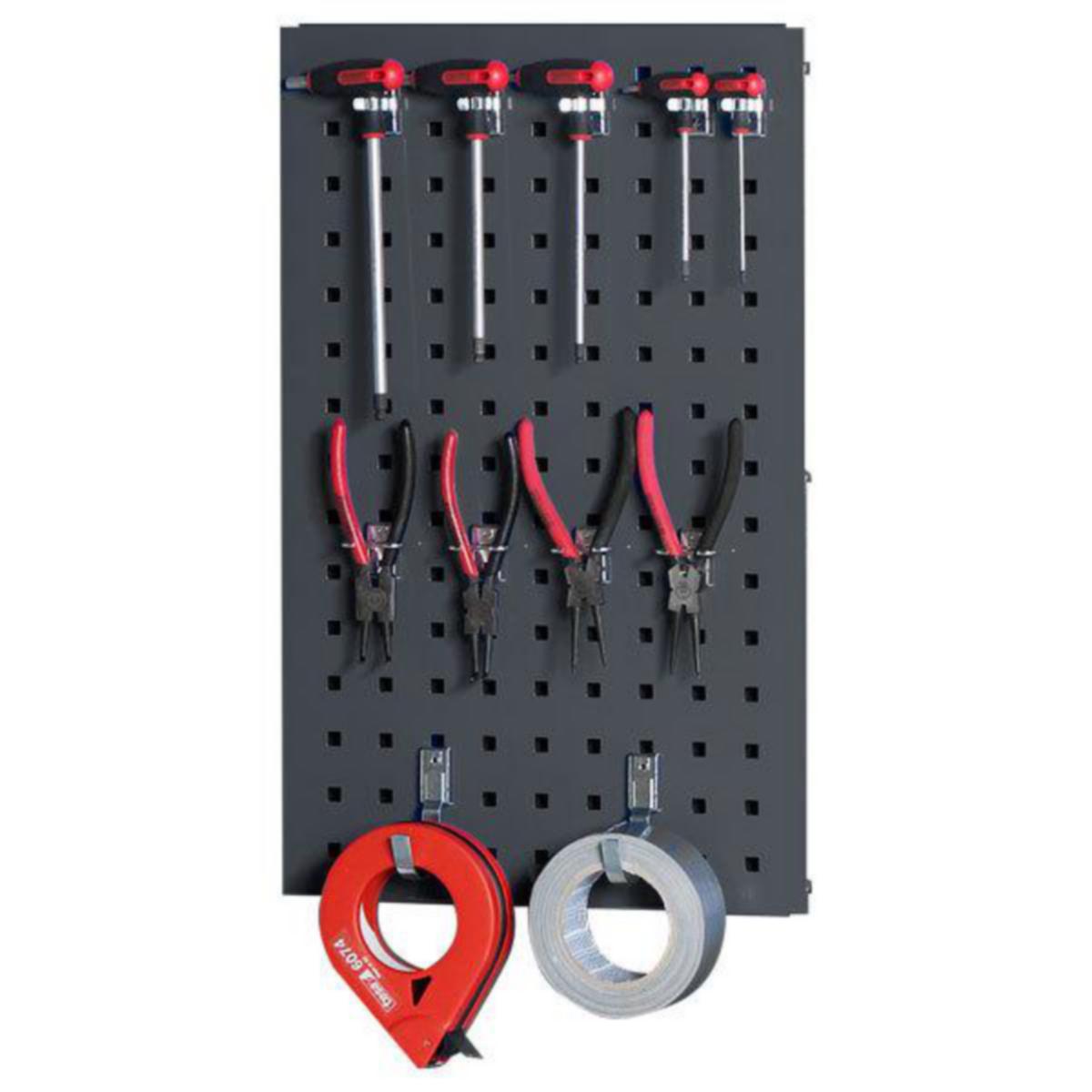 Verktøytavle SM skapdør - Verktøytavle skapdør SM 338x600mm grå