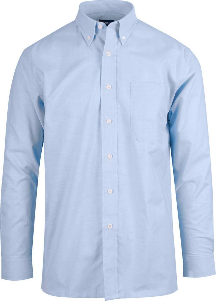 Skjorte lang erme YOU® Oxford - Skjorte lang erme YOU Oxford Lys blåmelert str XL