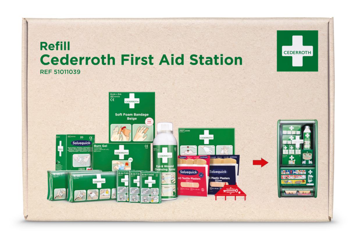 Refill Cederroth Førstehjelpstasjon 51011027 - Refill Førstehjelpstasjon Cederroth First Aid Station