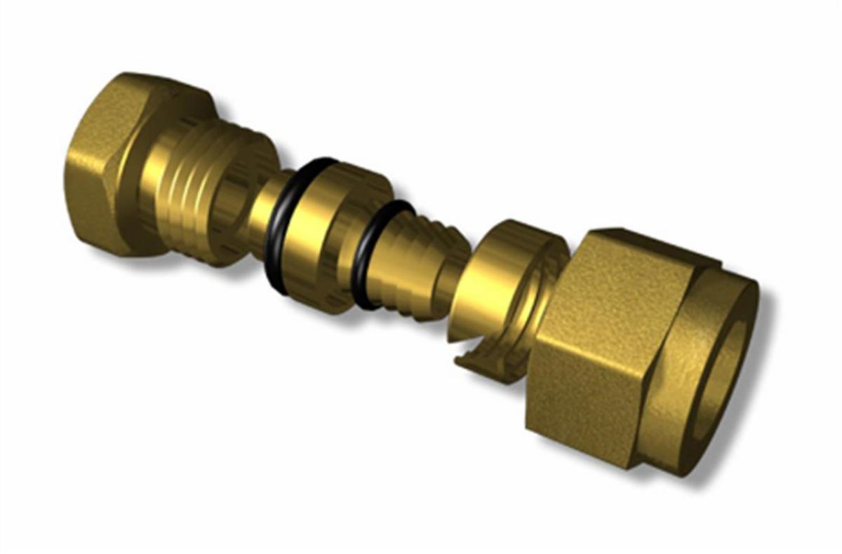 Union, LK - 25 x 3/4" Innv. Gj. Union LK Gulvvarme