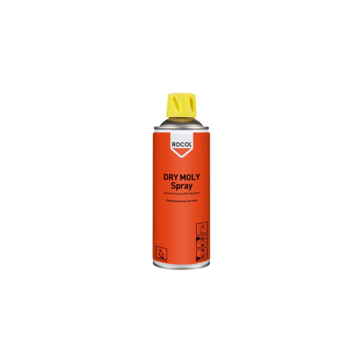 Tørrsmøringsspray Rocol Dry Moly Spray - Tørrsmørespray Dry-Moly Rocol 400ml UN1950