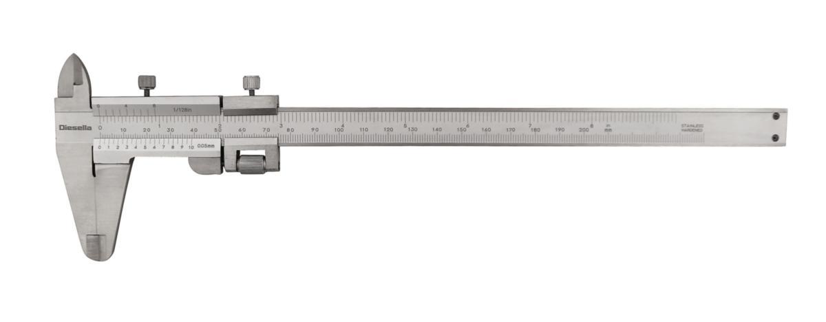 Skyvelære Diesella VCO - Skyvelære med skruelås Diesella 200X0.05mm 50mm kjeft