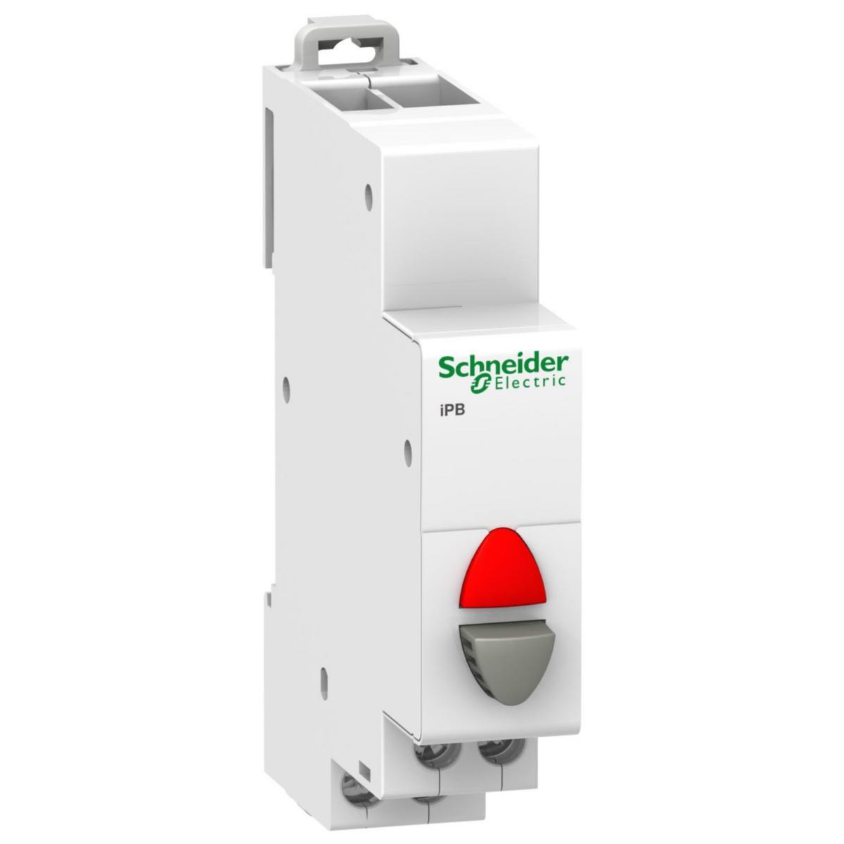 Trykknapp Schneider iPB Acti9 - Tr.kn iPB 1NC grå/rød 48AC/DC