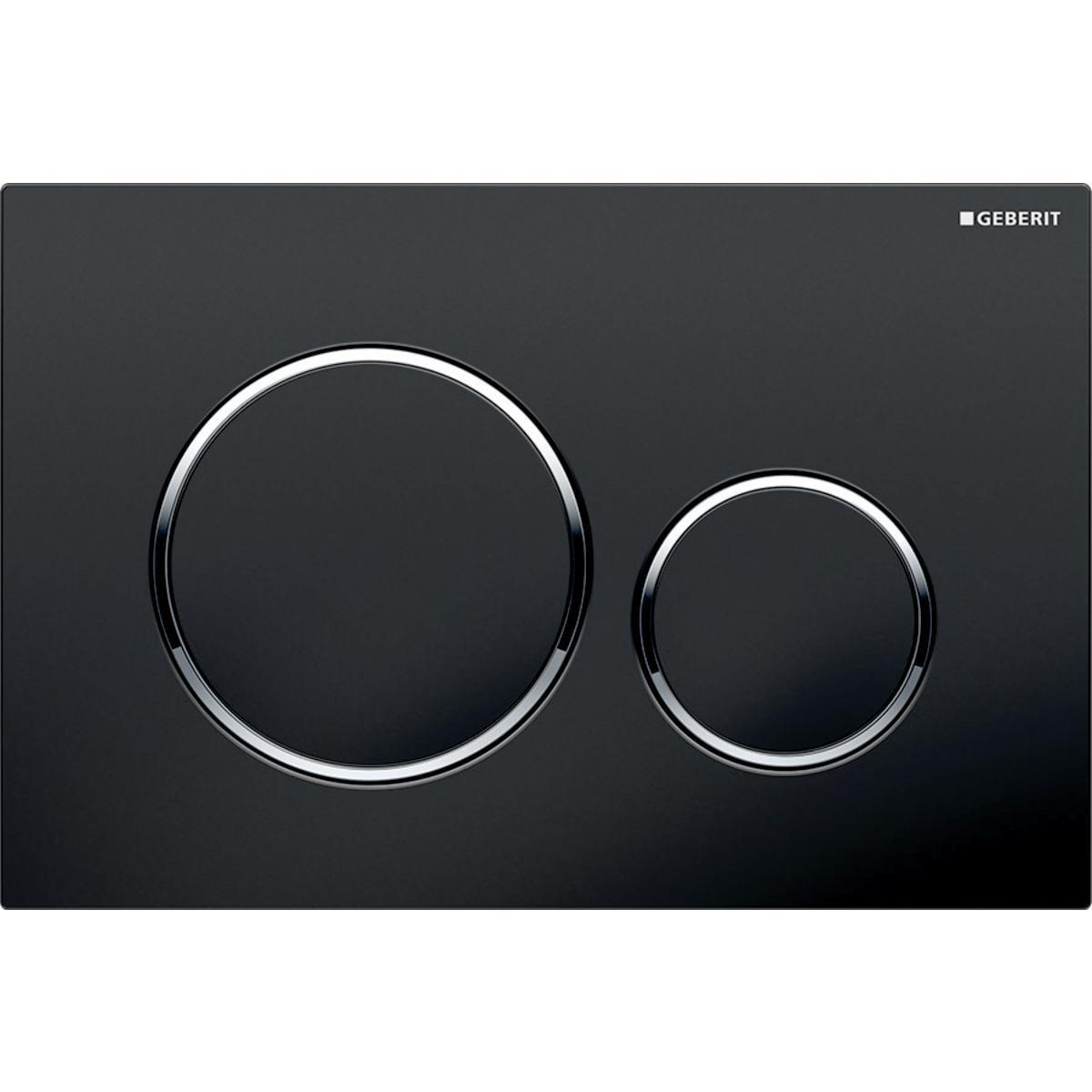 Betjeningsplater Geberit Sigma 20 - GEBERIT Sigma 20 betjeningspl. kunststoff. sort/blank/sort