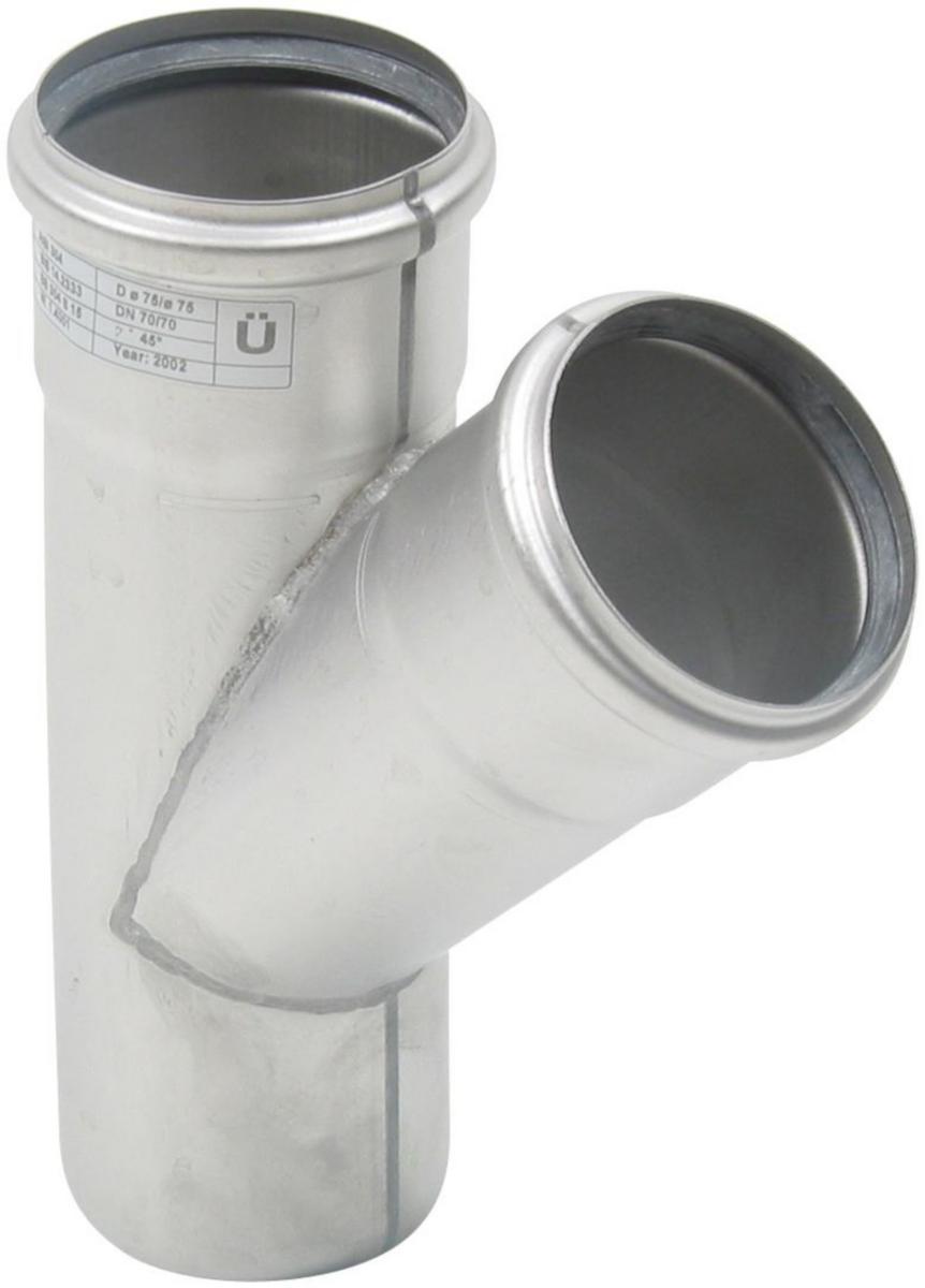 Grenrør 87.5°, AISI 304, Europipe - 75 x 75 mm x 90° Europipe gren AISI 304