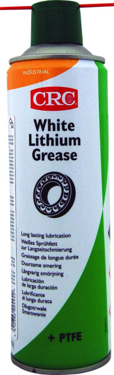 Lithiumfett CRC White Grease PTFE - Lithiumfett White Grease CRC 500ml PTFE spray
