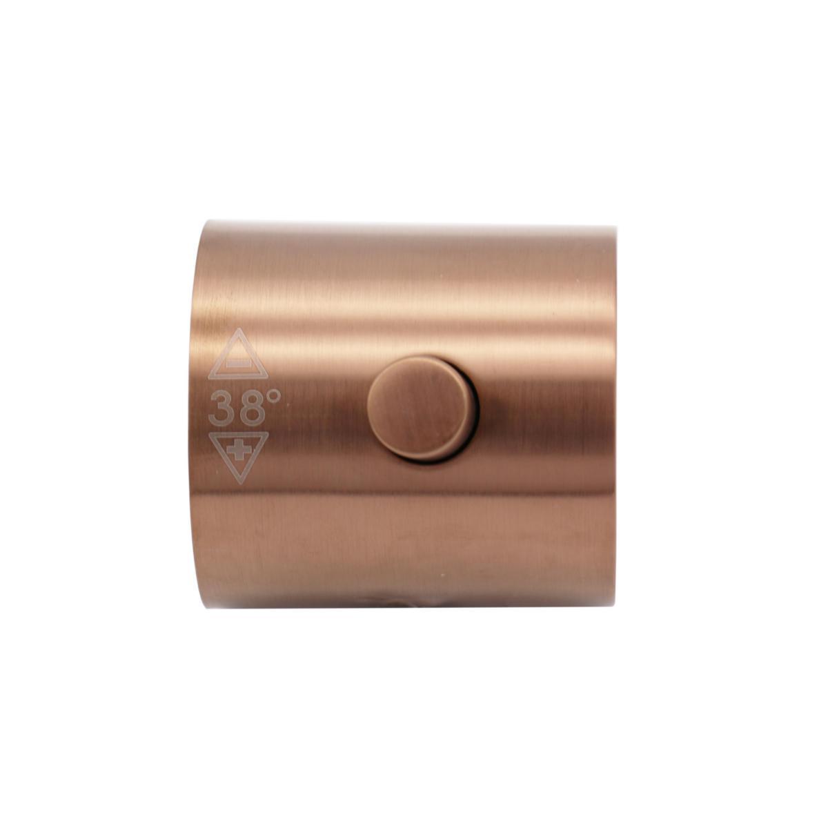 Varmreguleringsratt til Azur termostatbatterier/takdusjpakker, a-collection - Azur varmereg.ratt b.rosegull til termostatbatteri/takdusjpk