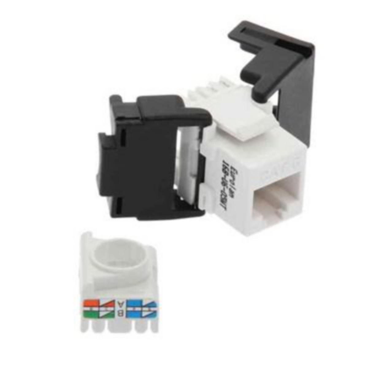 Konnektor CAT 6 UTP Toolless - Konnektor CAT 6 UTP Toolless Hvit