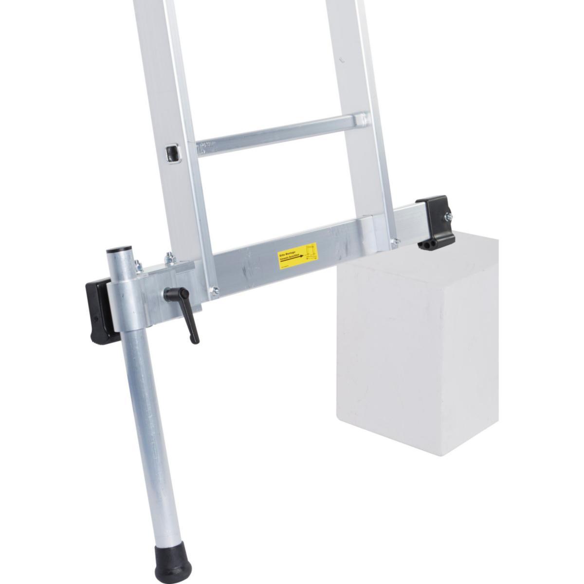 Forlengerben til stige med tverrfot - Forlengerben stige m/tverrfot Zarges vangeprofil 73x25mm