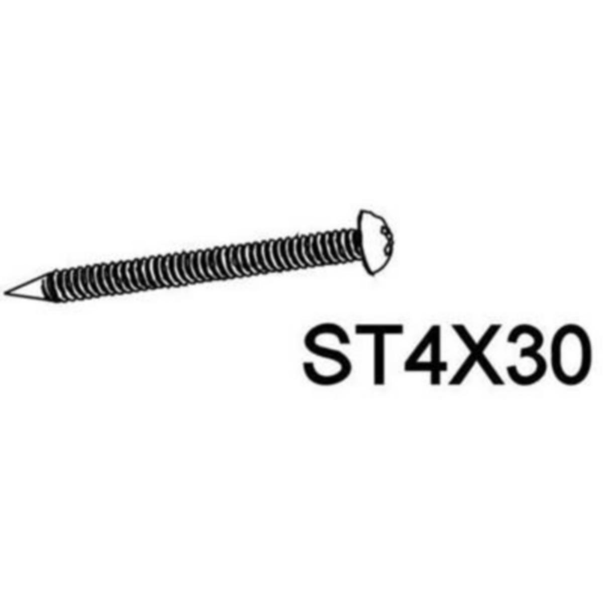 Rustfri skrue til Imber dusj, a-collection - A-coll Imber rustfri skue t/du R-del Imber 1 pose ST4x30