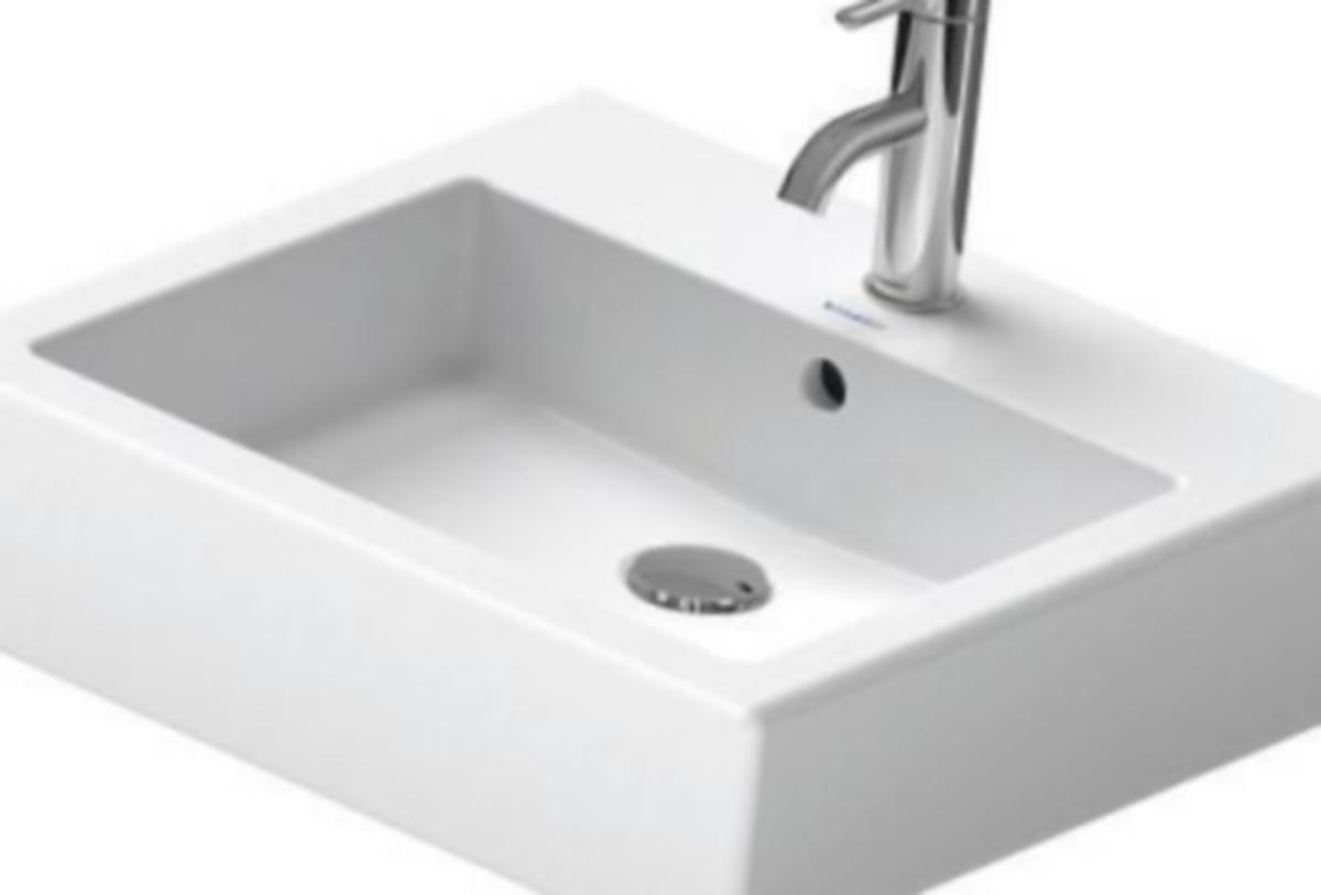 Servant Vero 500 x 470 mm, Duravit - Duravit Vero servant B50. D47 m/overløp 1 kranhull. hvit