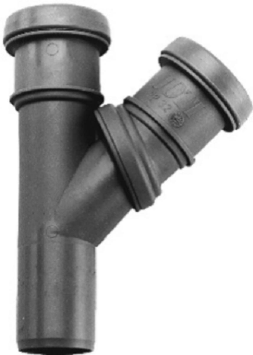 Muffe gren 45°-90° enkel, Jotiflex - 110 mm Jotiflex PP enk.muf. sort. gren 45-90