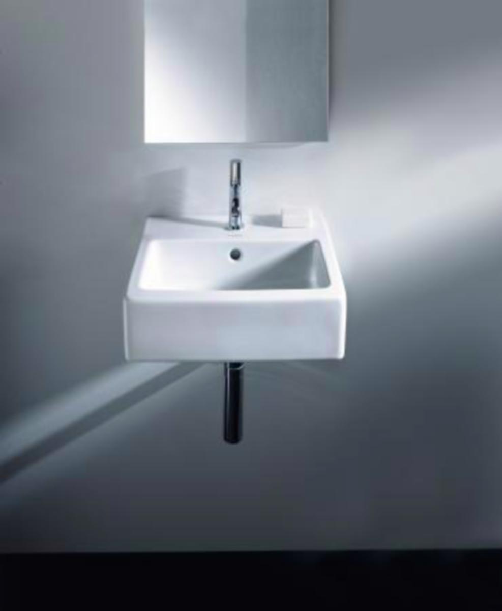 Servant Vero 450 x 350 mm, Duravit - Duravit Vero servant B45. D35 m/overløp og kranhull. hvit