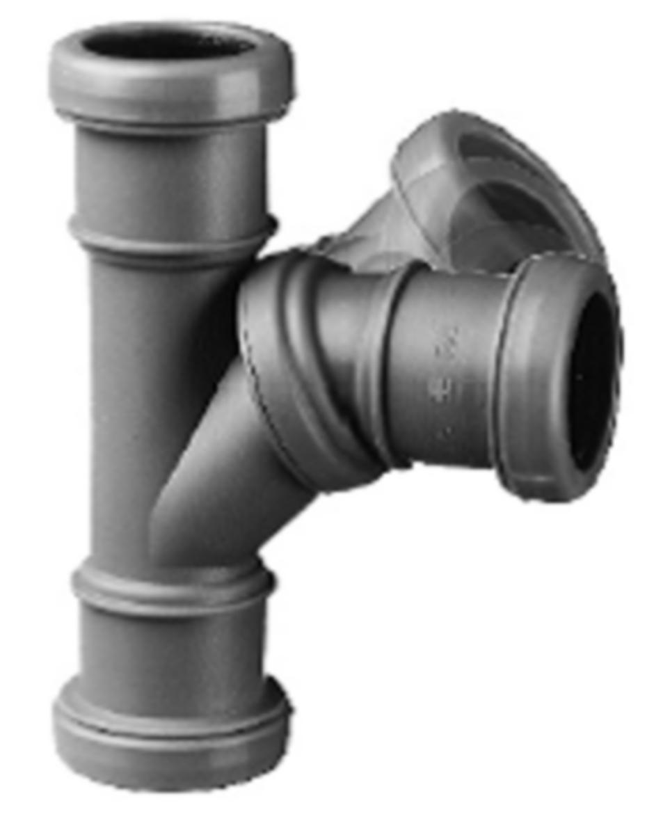 Muffe gren 45-90º dobbel, Jotiflex - 32 mm Jotiflex PP dbl.muf.hvit gren 45-90