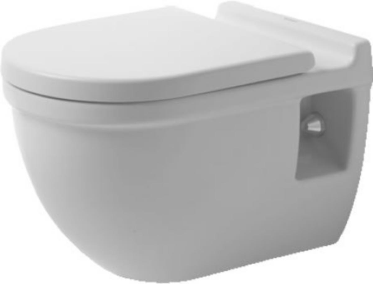 Veggskål, Starck 3 høy, Duravit - Duravit Starck 3 veggtoalett Boltavstand 18cm. +5cm høyde