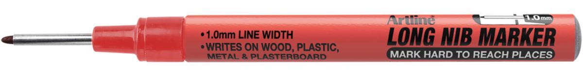 Merkepenn Artline 710 Long Nib Marker - Merkepenn Artline 710 30mm lang spiss rød
