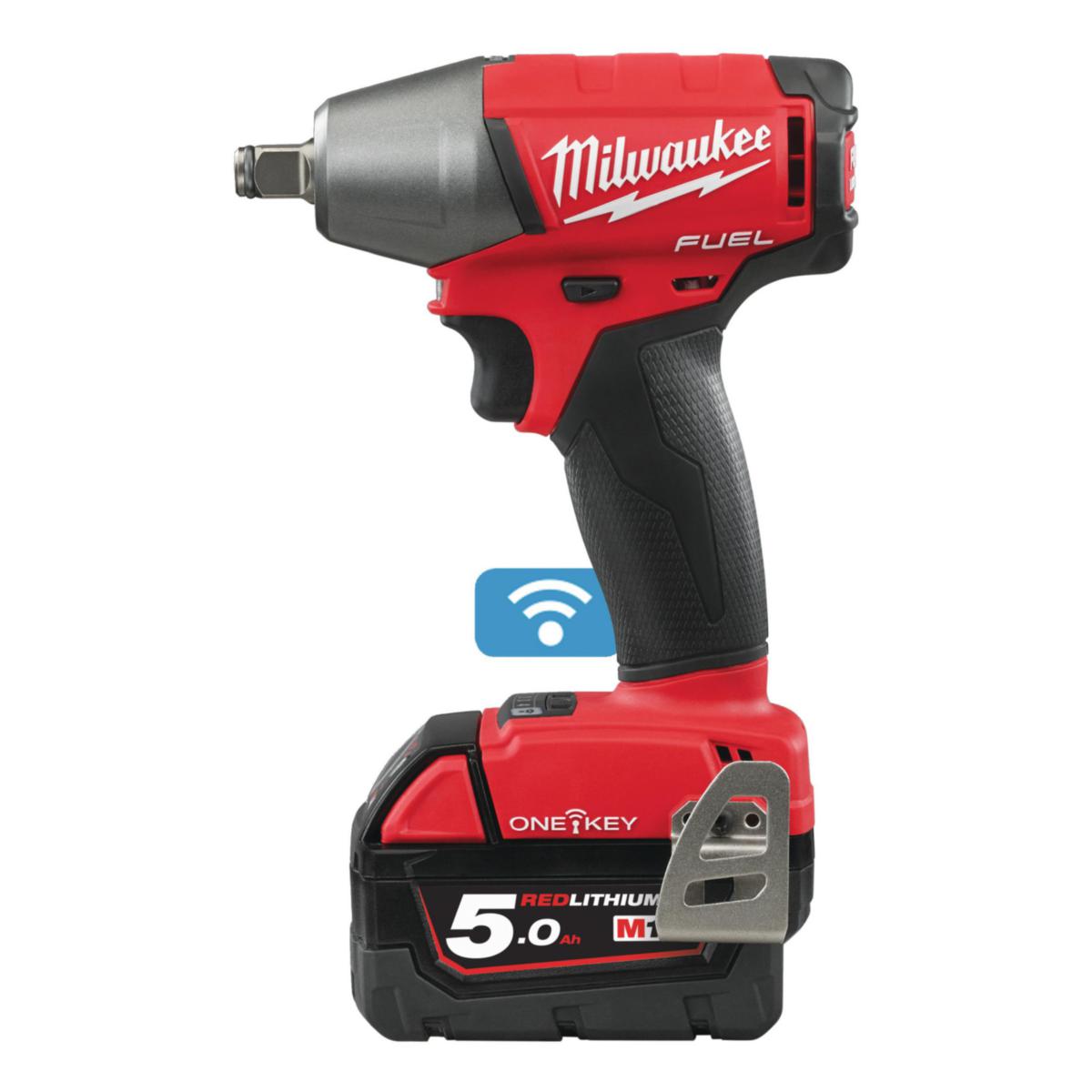 Muttertrekker Milwaukee M18 ONEIWF12-502X - Muttertrekker M18ONEIWF12-502X Milwaukee 18V 2x5.0Ah