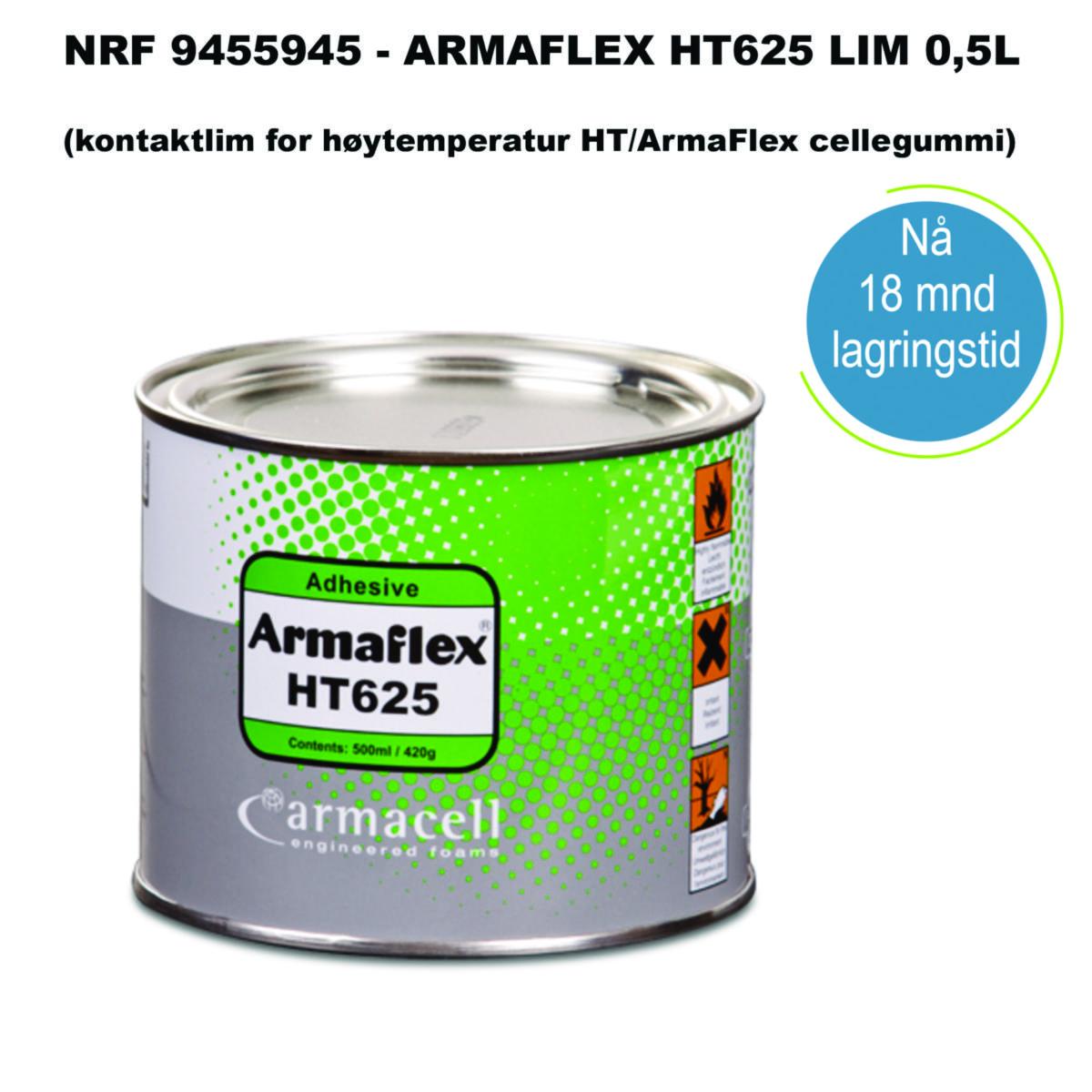 Lim Armaflex HT625 - 0.5 L HT enkomponent lim HT625 F/ HT Armaflex cellegummi