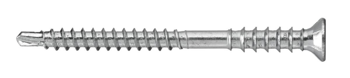 Karmjusteringsskrue med borspiss - Karmjusteringsskrue 6.0X80 EZ elforzinket m/borspiss 100pk