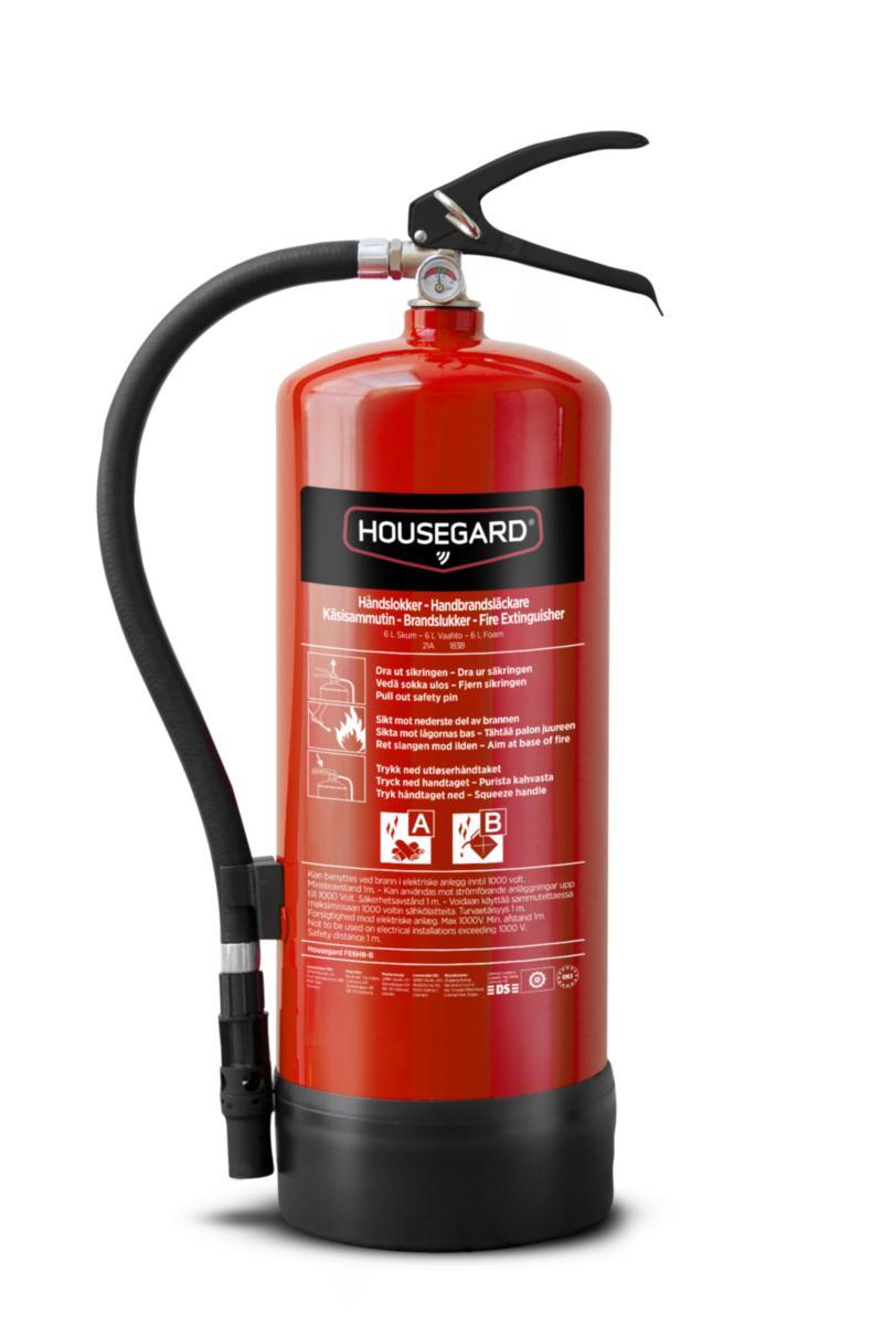 Brannslukker Housegard Skum PFAS-fri AB 6L - Brannslukker skum PFAS-fri Housegard AB 21A 183B 6L