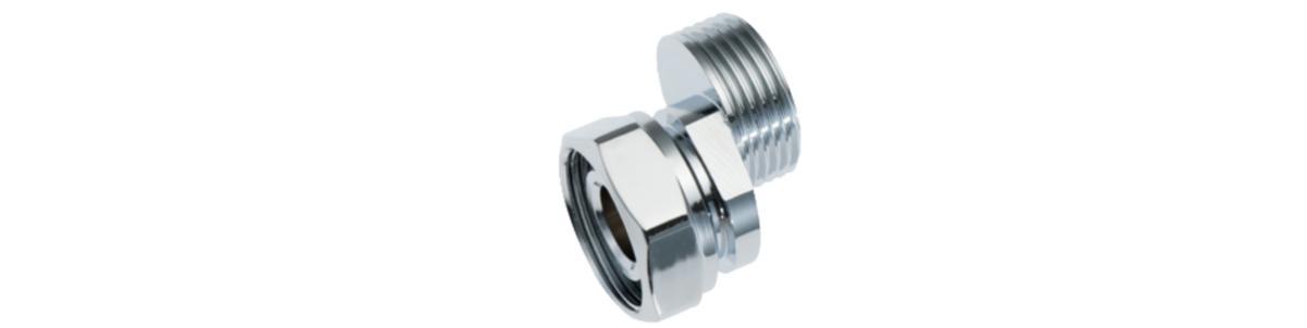 Eksenterkupling s/s 10 mm, FMM - FMM 3/4"x3/4" eksenterkupling s/s 10mm. (2 stk-forpakning)