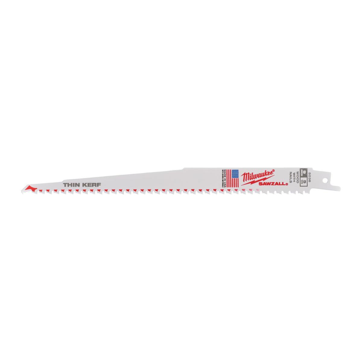 Bajonettsagblad Milwaukee Thin Kerf Dem - Bajonettsagblad Sawzall Milwaukee 230mm/TPI5 50pk