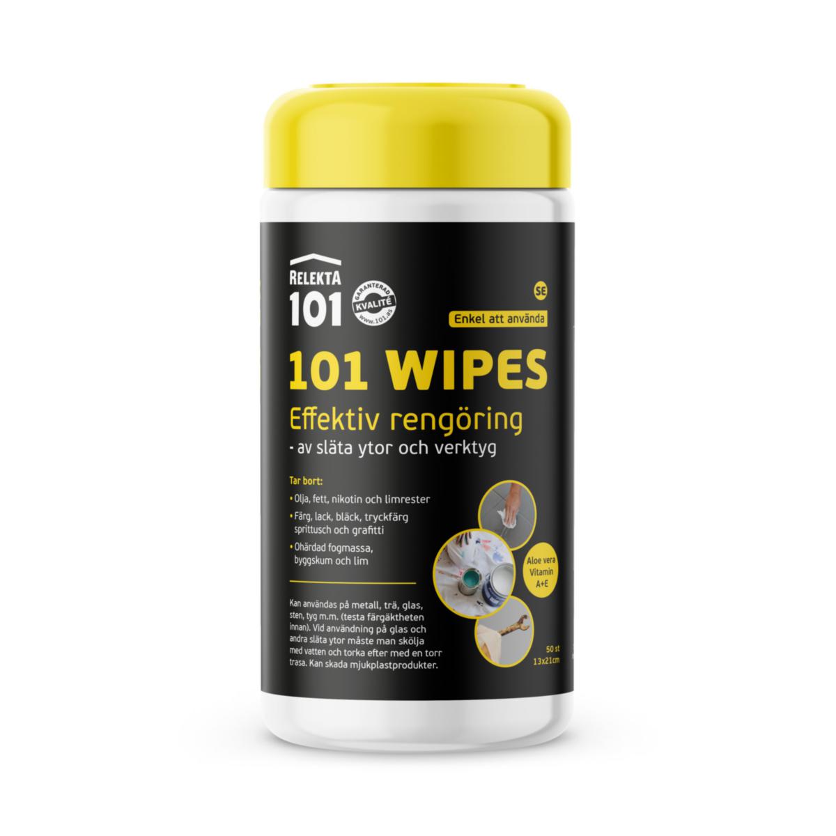 Rengjøringsserviett Relekta Wipes 101 BIG - Rengjøringsserviett 101 Wipes Relekta 20X28cm mild 80pk